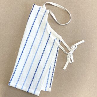 Barnförkläde, blå rand