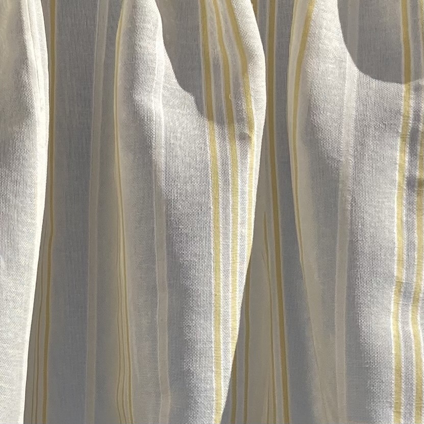 Gardinlängder Alma, gul rand