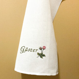 Broderad gästhandduk Gäster